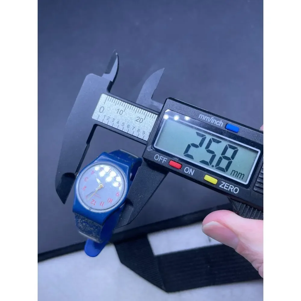 Vintage Swiss Matelot Blue Silicone Strap Women's Watch 26mm LN149 White Dial